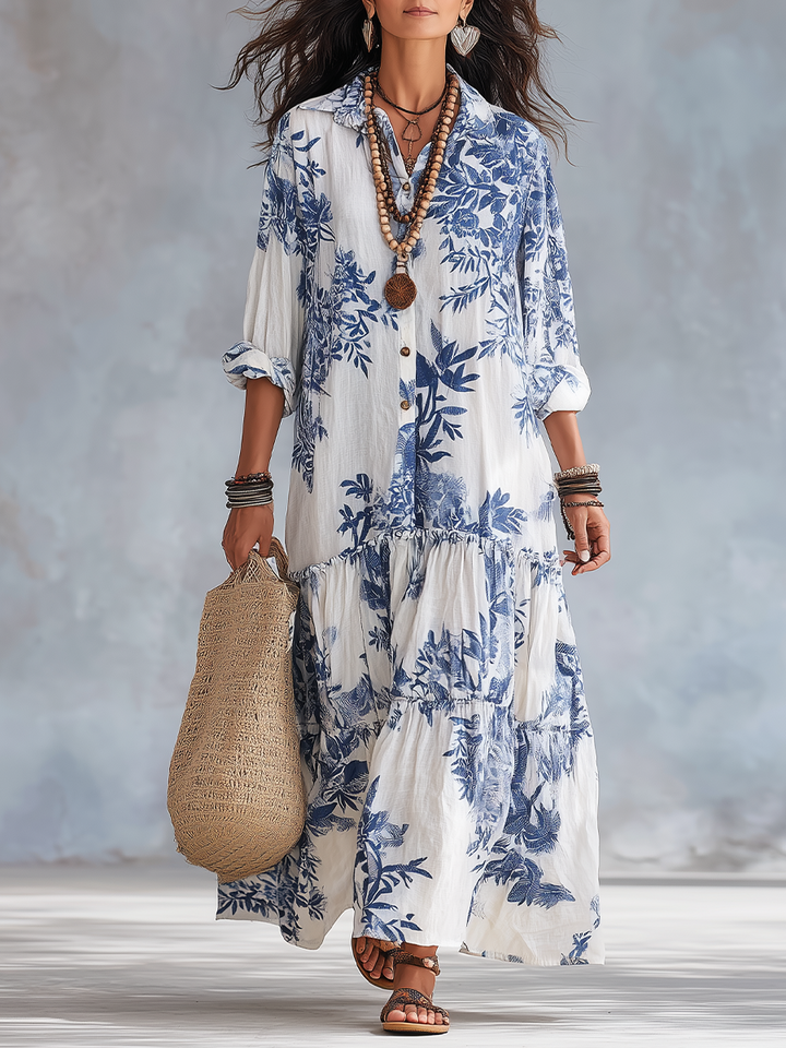 Fiamma | Abito maxi floreale