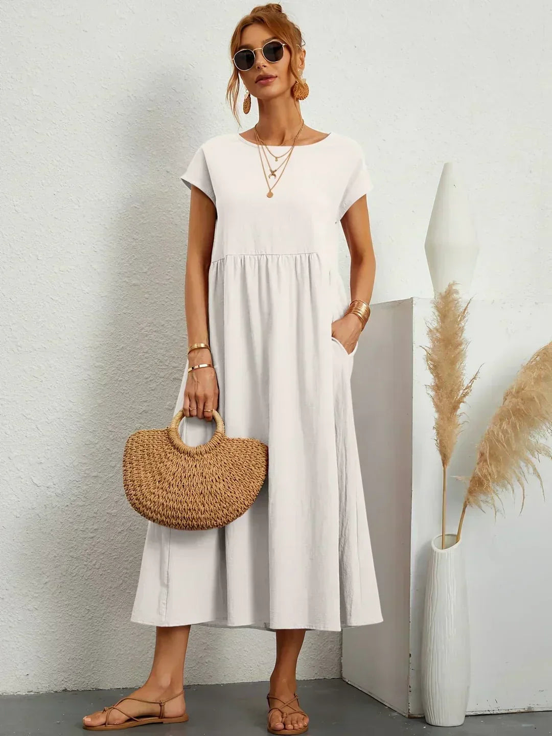 Ursina™ | Abito Midi Fluente