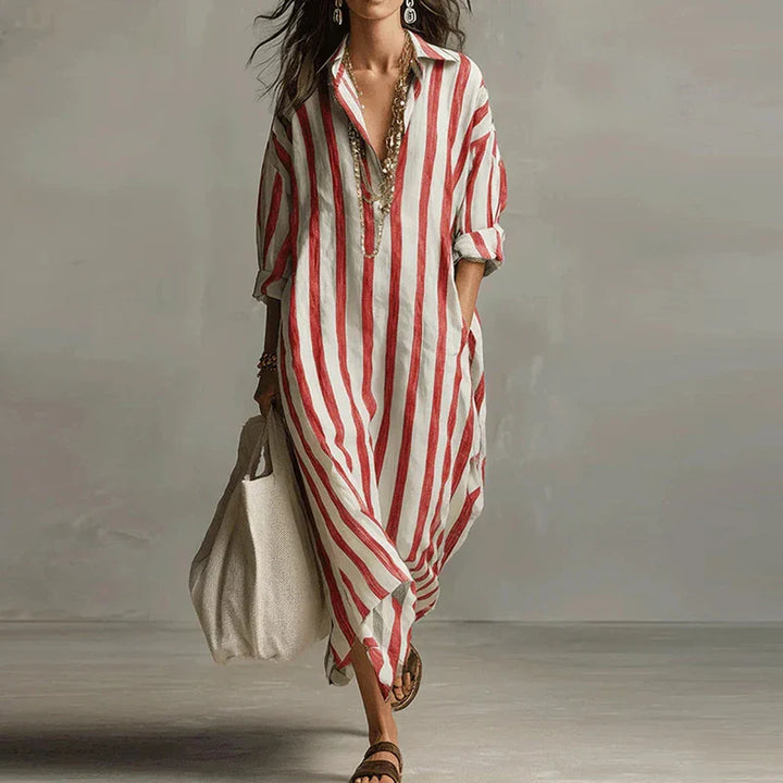 Eliana | Abito Maxi a Righe
